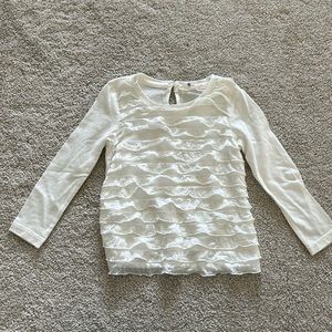 H&M kids 1.5-2 year white ruffle top